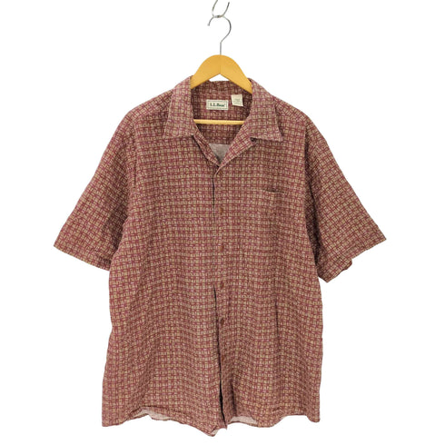 エルエルビーン L.L.Bean 70S-80S 総柄半袖シャツ メンズ JPN:L