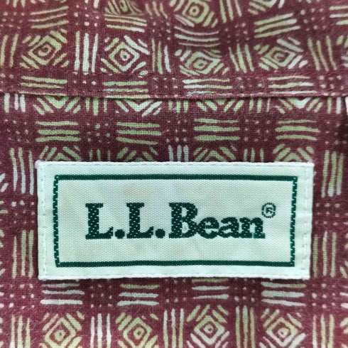 エルエルビーン L.L.Bean 70S-80S 総柄半袖シャツ メンズ JPN:L