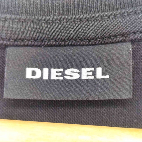 ディーゼル DIESEL ロゴプリントクルーネックTシャツ メンズ L