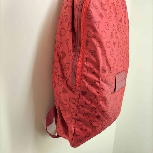 マークバイマークジェイコブス Marc by Marc Jacobs ロゴパッチ 英字プリント ナイロン バックパック レディース