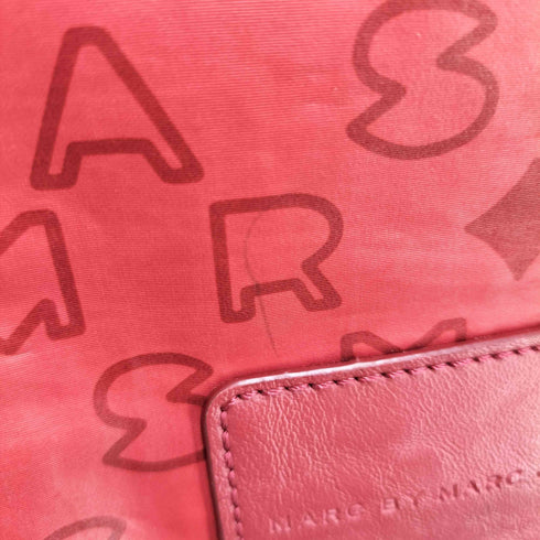 マークバイマークジェイコブス Marc by Marc Jacobs ロゴパッチ 英字プリント ナイロン バックパック レディース