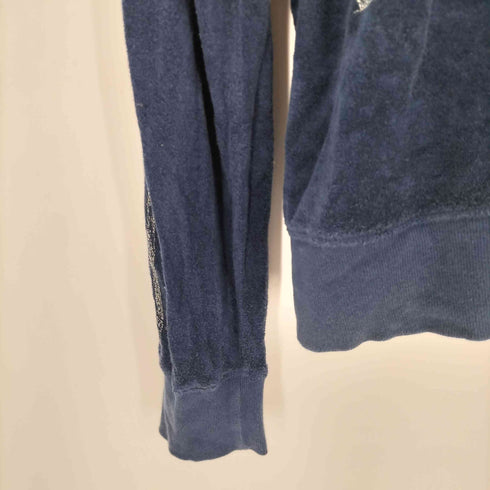 ディーゼル DIESEL パイル地 プリントVネックパーカー メンズ import:M
