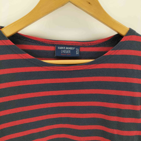 セントジェームスアトリエ SAINT JAMES LATELIER フランス製 ボートネックバスクTシャツ メンズ import:S