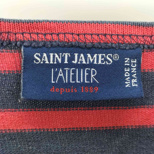セントジェームスアトリエ SAINT JAMES LATELIER フランス製 ボートネックバスクTシャツ メンズ import:S