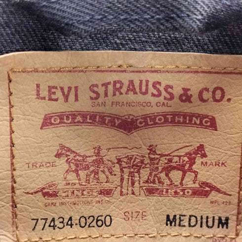 リーバイス Levis 97年製 USA製 77434-0260 ブラックデニムジャケット メンズ JPN:M