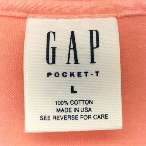 ギャップ Gap 90S USA製 シングルステッチ ポケットTシャツ メンズ JPN:L