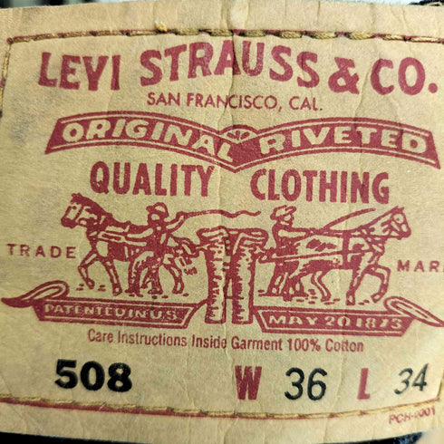 リーバイス Levis 00S 508 ボタン裏V11 デニム メンズ W36 L34