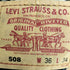 リーバイス Levis 00S 508 ボタン裏V11 デニム メンズ W36 L34