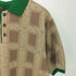 ジム gim 23SS ombre check knit polo オンブレ チェック ニット ポロ シャツ メンズ JPN:L
