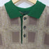 ジム gim 23SS ombre check knit polo オンブレ チェック ニット ポロ シャツ メンズ JPN:L