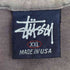 ステューシー Stussy 紺タグ USA製 クラウン刺繍 Tシャツ 袖&裾シングル メンズ import:XXL