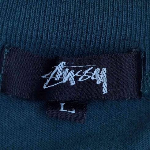 ステューシー Stussy 黒タグ USA製 刺繍 ハイネック ロングスリーブ Tシャツ モックネック メンズ import:L