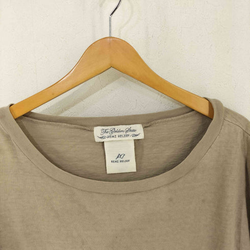 レミレリーフ REMI RELIEF クルーネックTシャツ サイドスリッド メンズ FREE