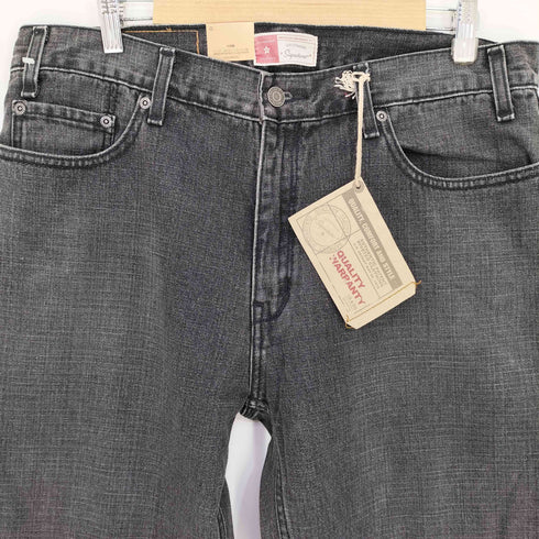 リーバイス Levis Signature REGULAR STRAIGHT ブラック デニム メンズ W37 L33