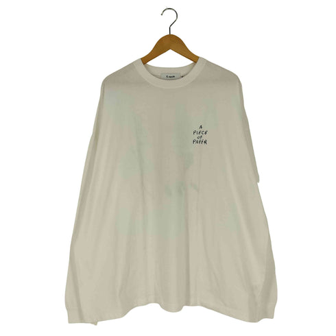 YU NAGABA A PIECE OF PAPER プリント ロングスリーブTシャツ ロンT メンズ JPN:XL