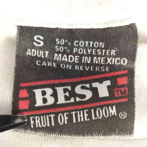 フルーツオブザルーム FRUIT OF THE LOOM 90S HEBRON HAWKs 袖/裾シングルステッチ プリント S/S Tシャツ メンズ import:S