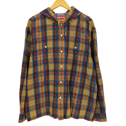 シュプリーム Supreme Printed Hooded Flannel Shirt メンズ import:L
