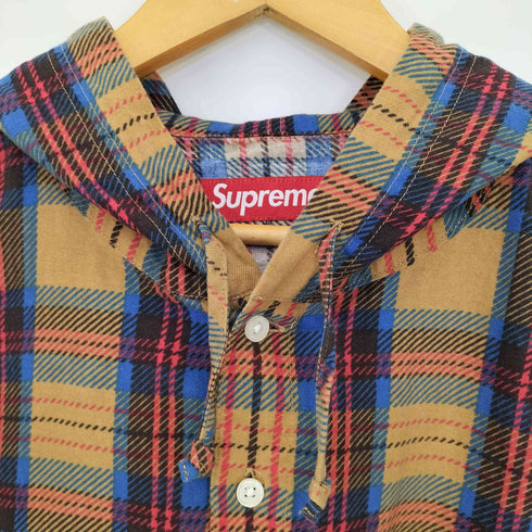 シュプリーム Supreme Printed Hooded Flannel Shirt メンズ import:L