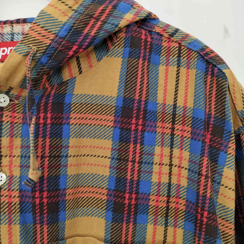 シュプリーム Supreme Printed Hooded Flannel Shirt メンズ import:L
