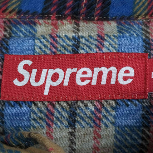 シュプリーム Supreme Printed Hooded Flannel Shirt メンズ import:L