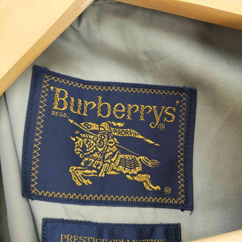 バーバリーズ BURBERRYS PRESTIGE COLLECTION 玉虫 ステンカラーコート メンズ 175