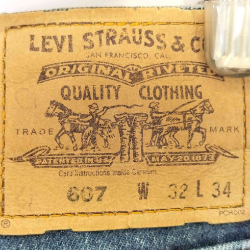 リーバイス Levis 607 オレンジタブ ボタン裏P44 デニム メンズ W32 L34