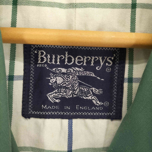 バーバリーズ BURBERRYS MADE IN ENGLAND 裏地チェック フレアシルエット ステンカラーコート レディース