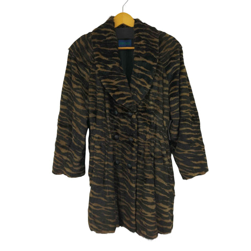 ケンゾーパリス KENZO PARIS レオパード柄 ファーコート レディース 11-85