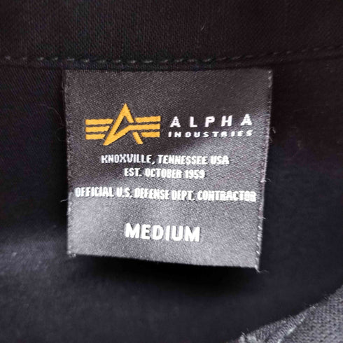 アルファインダストリーズ ALPHA INDUSTRIES 刺繍デザイン ユーティリティシャツ メンズ import:M