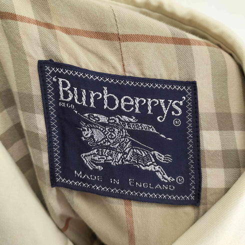 バーバリーズ BURBERRYS MADE IN ENGLAND 裏地ノヴァチェックステンカラーコート メンズ