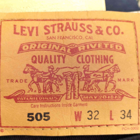 リーバイス Levis 505 ブラック デニム メンズ W32 L34