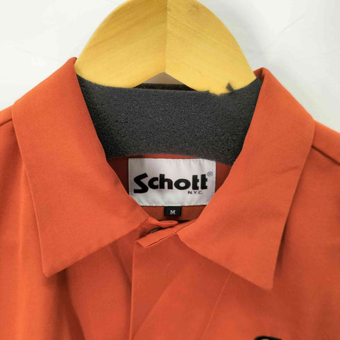 ショット Schott T/C WORK SHIRT ROSE EMBROIDERED メンズ import:M