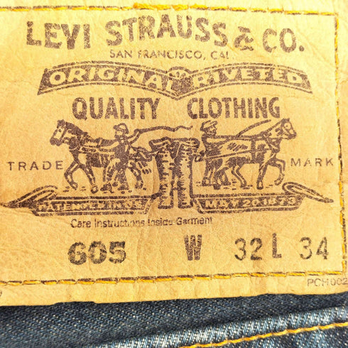 リーバイス Levis 605 オレンジタブ ボタン裏P44 デニム メンズ W32 L34