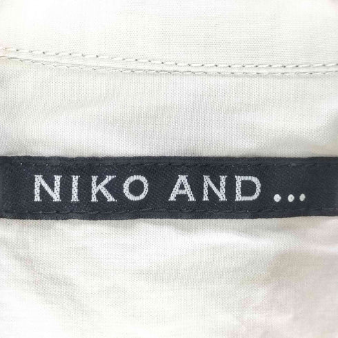 ニコアンド niko and... 刺しゅう サファリシャツ メンズ JPN:L