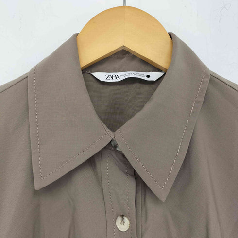 ザラ ZARA ギャザーシャツワンピース レディース JPN:S