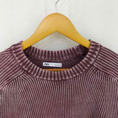 ザラ ZARA WASHED TEXTURED SWEATER メンズ import:S