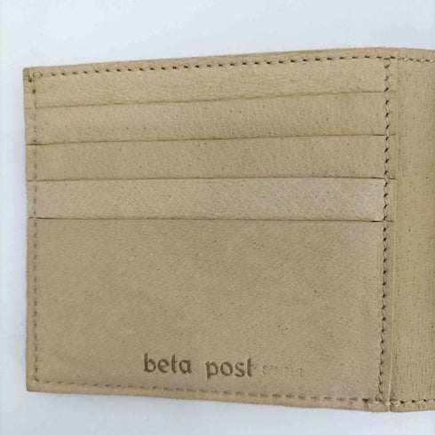 beta post HALF WALLET タイベック×レザー コンビネーション ウォレット メンズ