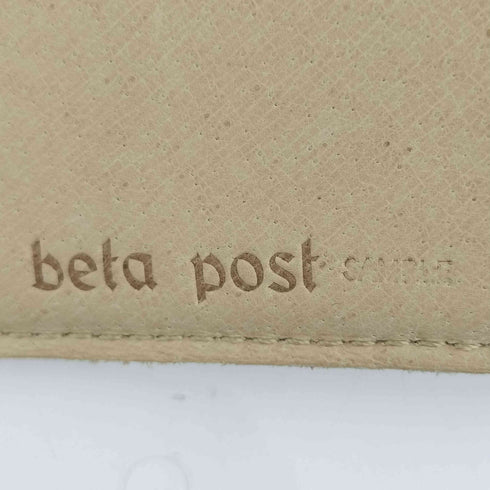 beta post HALF WALLET タイベック×レザー コンビネーション ウォレット メンズ