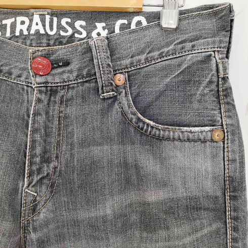 リーバイス Levis 502 ボタン裏V23刻印 ウエスタンポケット ブラック デニム メンズ W34 L32