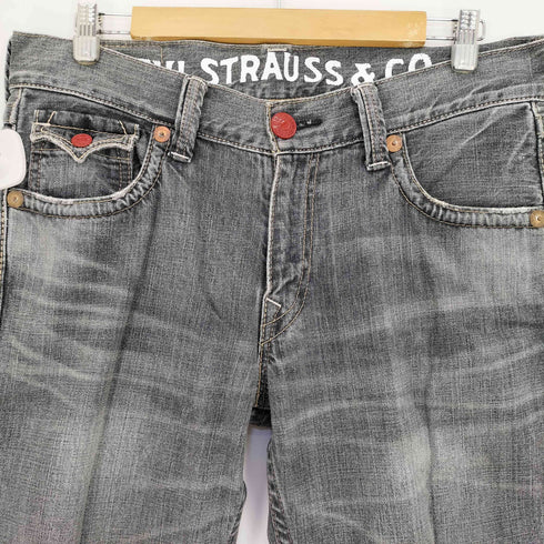 リーバイス Levis 502 ボタン裏V23刻印 ウエスタンポケット ブラック デニム メンズ W34 L32