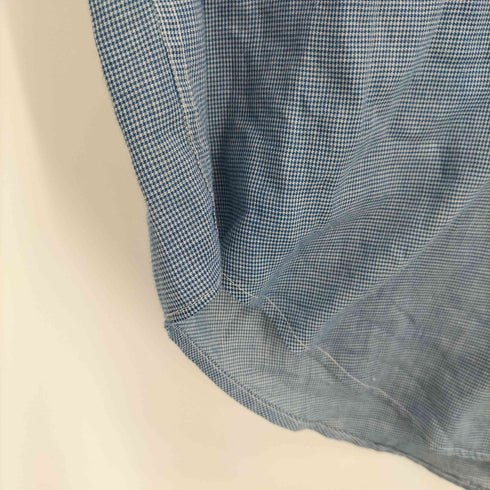 60-70S PERMANENTLY PRESS single needle sleeving チェック 襟切替 L/S シャツ メンズ