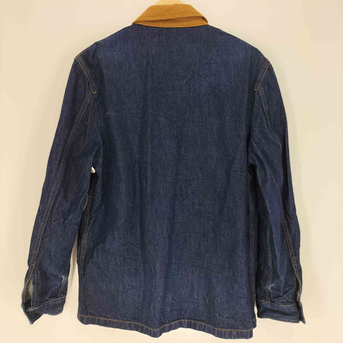 ザラ ZARA 3ポケット デニム カバーオール ジャケット メンズ import:M