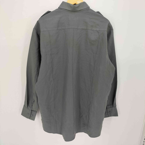 LAW PRO 襟芯 エポレット L/S ポリスシャツ メンズ