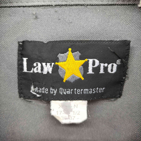 LAW PRO 襟芯 エポレット L/S ポリスシャツ メンズ