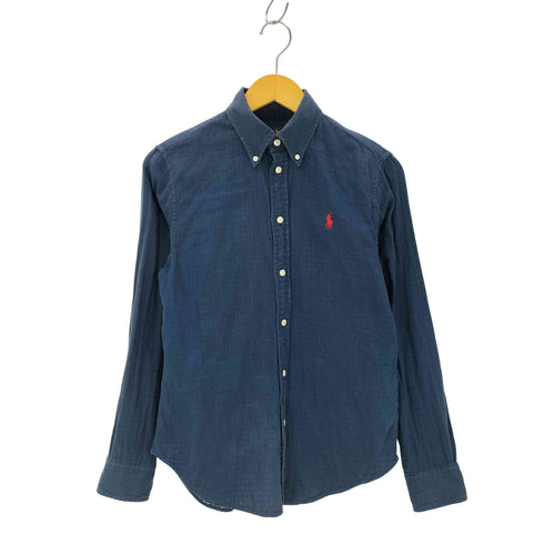 ラルフローレン RALPH LAUREN ポニー刺しゅう ダブルガーゼ ボタンダウンシャツ レディース JPN:S