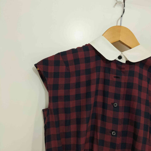 マッキントッシュフィロソフィー MACKINTOSH PHILOSOPHY チェック ノースリーブ ワンピース レディース FR:36