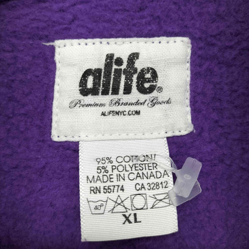 alife カナダ製 ジップアップパーカー メンズ XL