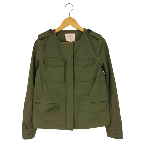 ブルックスブラザーズレッドフリース BROOKS BROTHERS REDFLEECE 4ポケット ノーカラー ミリタリージャケット レディース 4