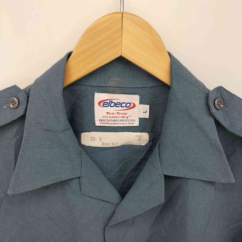 elbeco 70S 襟芯 エポレット オープンカラー S/S ミリタリーシャツ メンズ import:L