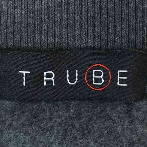 trube パール 装飾 パフスリーブ ジップアップブルゾン レディース